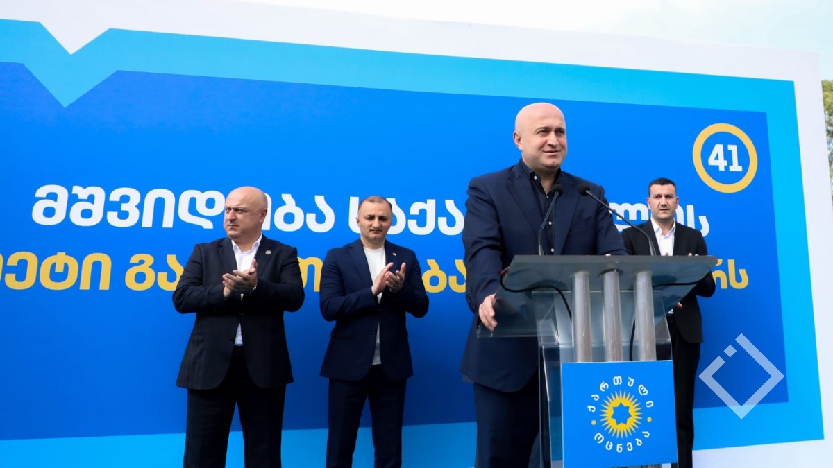 სულხან თამაზაშვილი ხელვაჩაურის მუნიციპალიტეტში მხარდამჭერებს შეხვდა