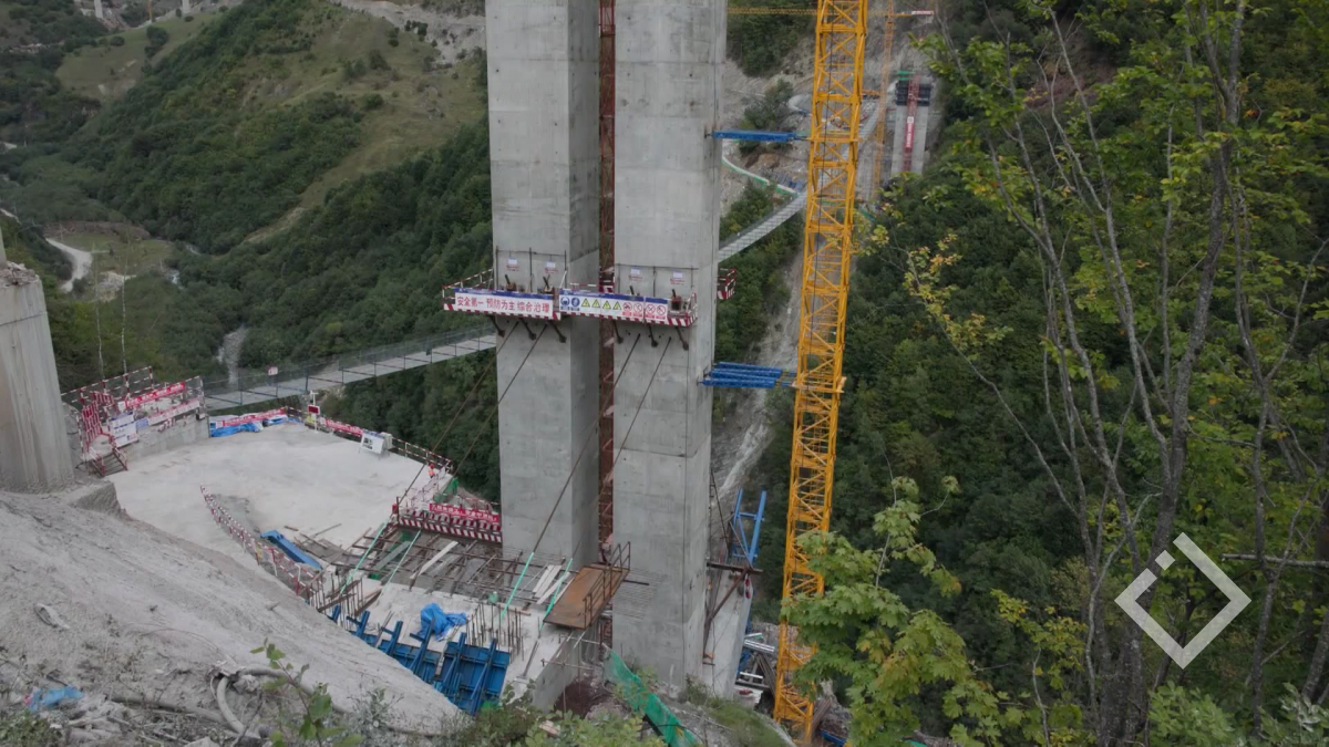 ქვეშეთი-კობის ხიდის მშენებლობა