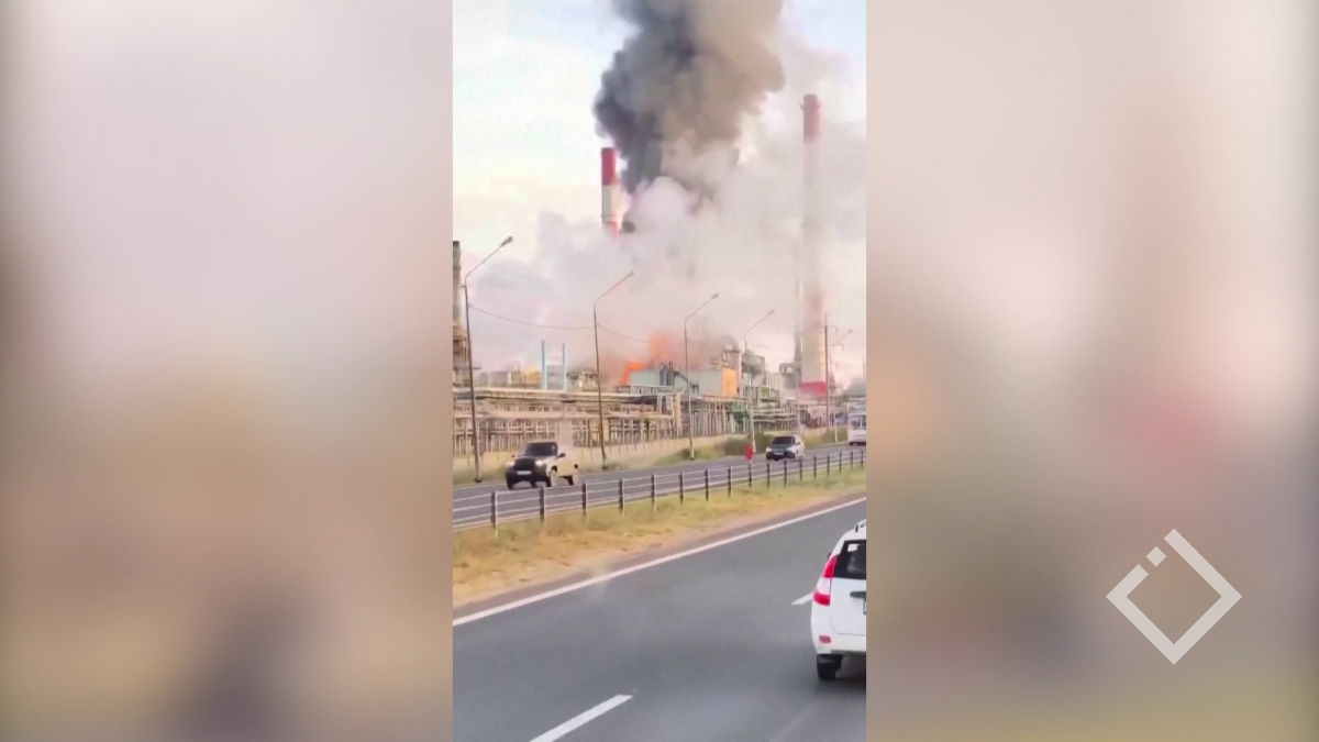 იაროსლავის ნავთობგადამამუშავებელ ქარხანაში მასშტაბური ხანძარი გაჩნდა