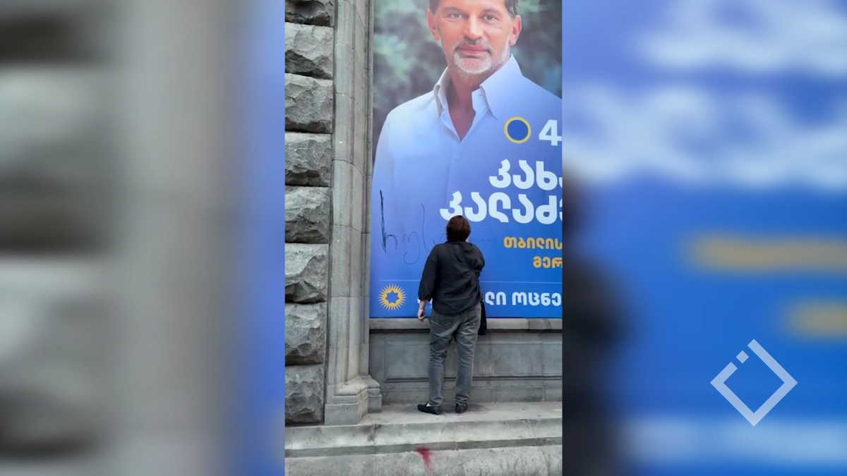 შსს-მ ელენე ხოშტარიას მიმართ საარჩევნო ბანერების დაზიანების ფაქტზე გამოძიება დაიწყო